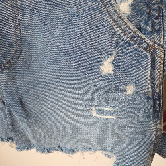EUC LIKE NEW COTTON ON DENIM SHORTALL / SHORT OVERALL SIZE US 2 / XXS - Picture 4 of 16